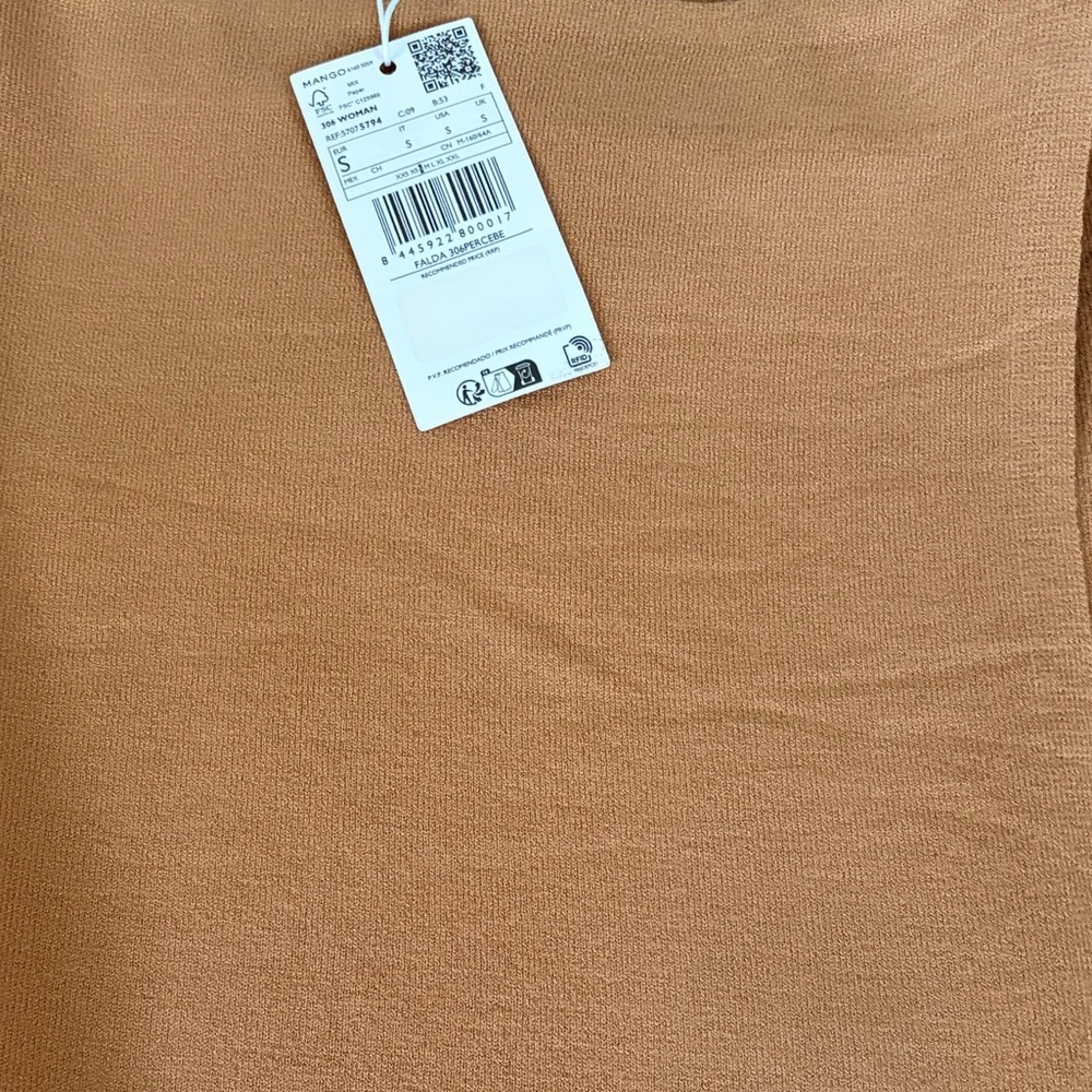 Mango Asymmetrical Camel Skirt - Picture 8 of 8